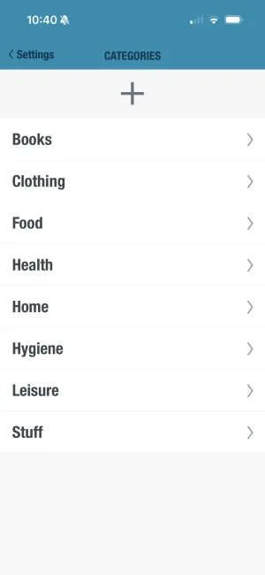 BUDGT app monthly category pie chart showing spending breakdown (1 of 1)
